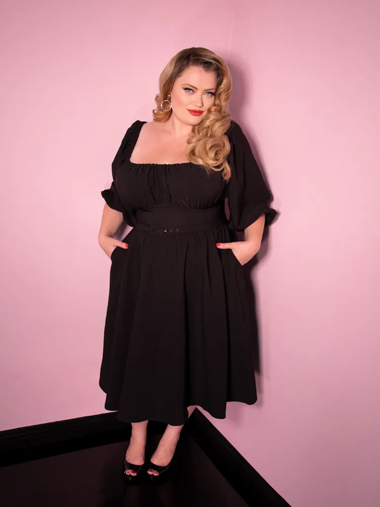 Vacation Dress in Black - Vixen by Micheline Pitt
