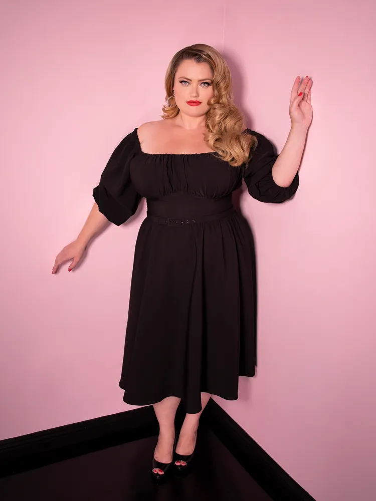 Vacation Dress in Black - Vixen by Micheline Pitt