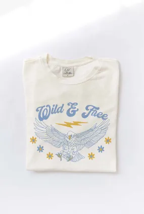 WILD AND FREE Mineral Washed Graphic Top
