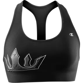 Women's Crown, Black Sports Bra